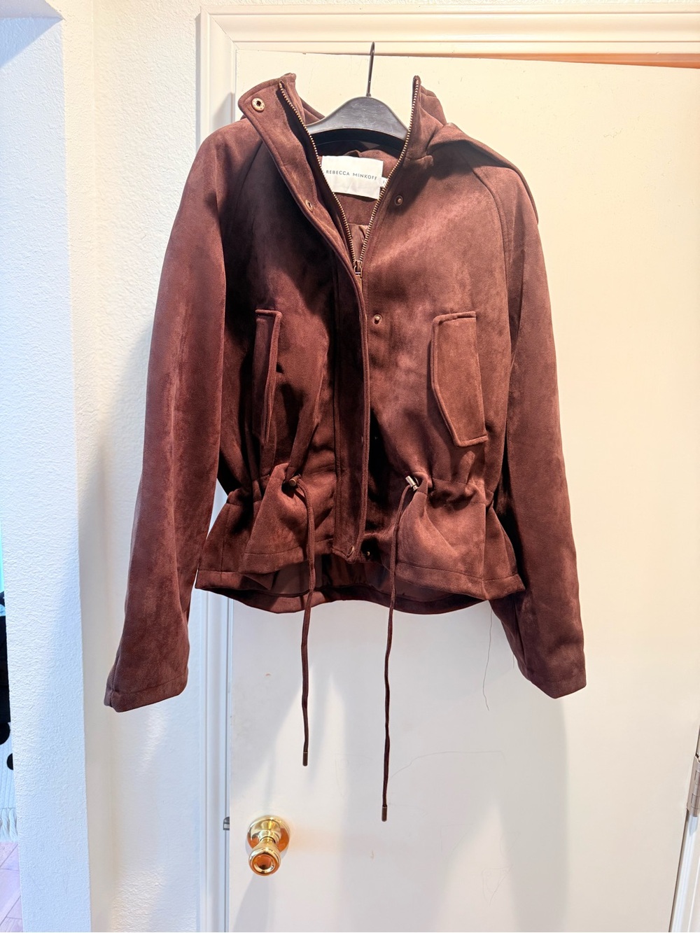 rebecca minkoff leather jack brown 